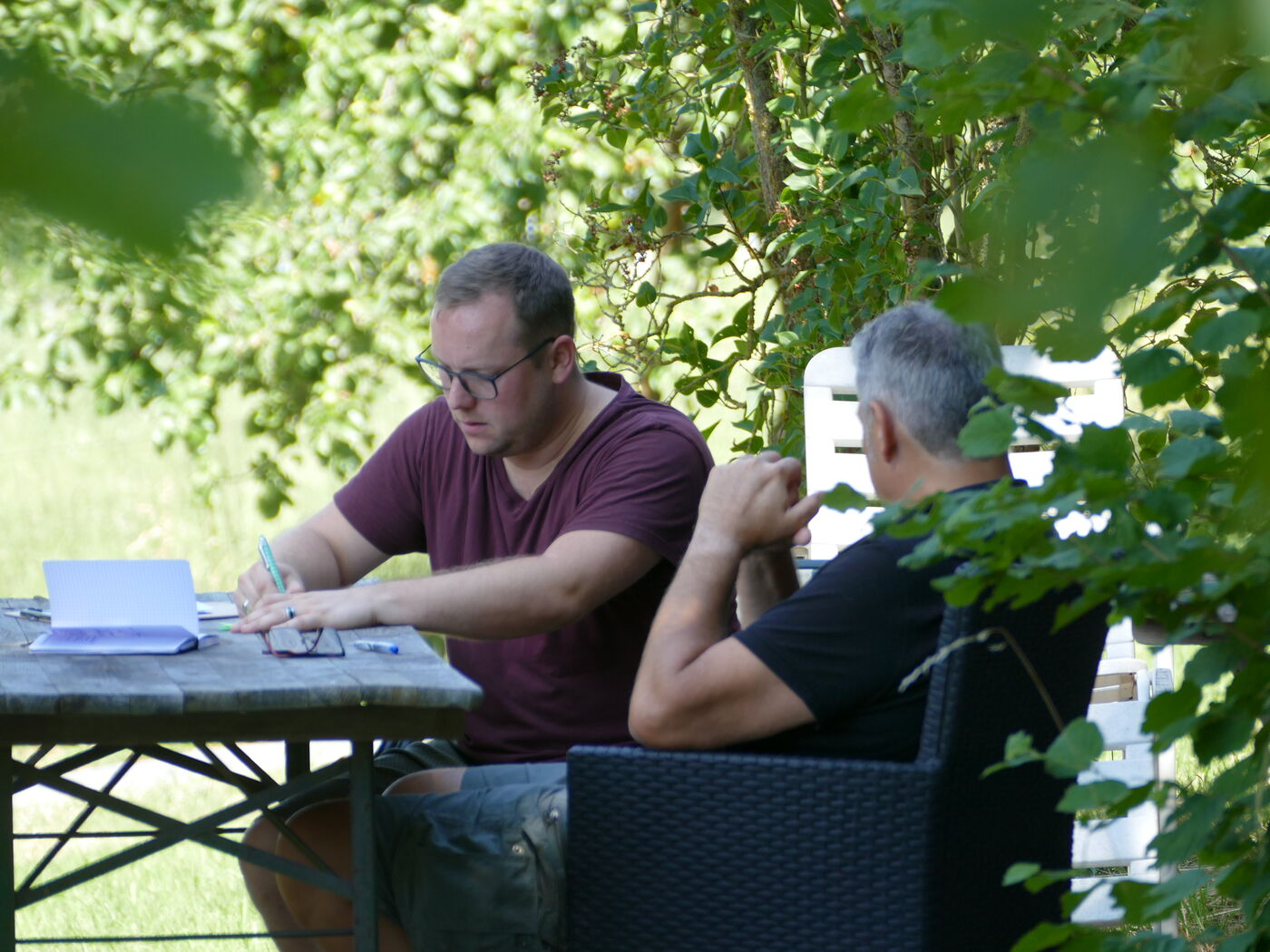 Martin und Andelko in einer gemeinsamen Arbeitssession